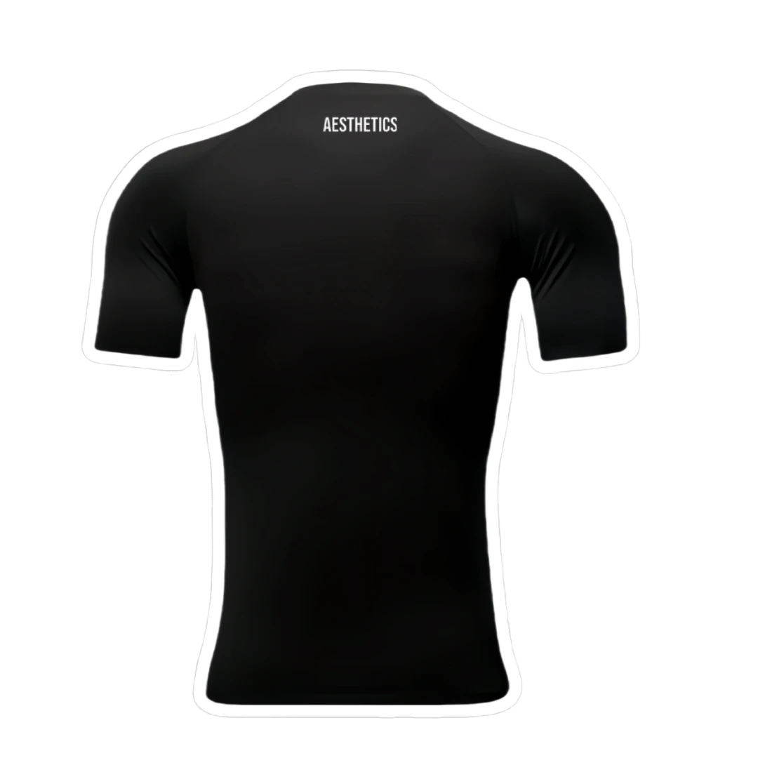 Black Short-Sleeve Compression